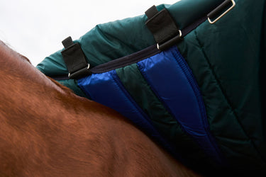 Weatherbeeta Comfitec Plus Dynamic Turnout Detach-A-Neck 0G Forest Green/ Navy| Online For Equine