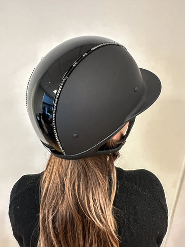 One K Avancé Lux Riding Helmet - Glo Short Sleevedy Top Black Swarowski Piping| Online For Equine