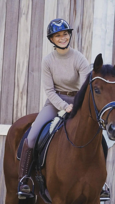 One K Avancé Navy Glossy Convertible Riding Helmet| Online For Equine