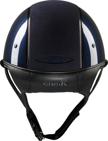 One K Avancé Riding Helmet - Chamude Top Chrome Piping - Navy| Online For Equine