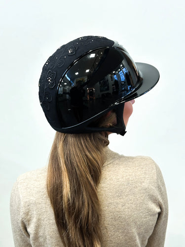 One K Avancé Riding Helmet - Embroidery Top Chrome Piping| Online For Equine
