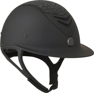 One K Avancé Riding Helmet - Glitter Top Black Piping| Online For Equine