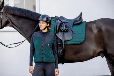 One K Avancé Riding Helmet - Glo Short Sleevedy Top Chrome Piping| Online For Equine