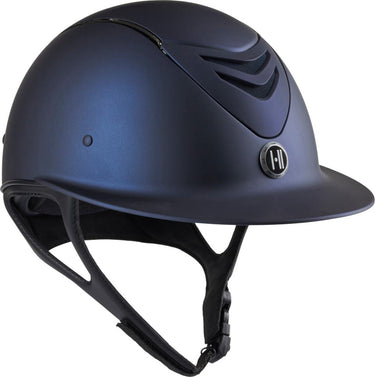 One K Avancé Riding Helmet - Matt Top Chrome Piping - Navy| Online For Equine