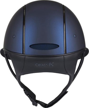 One K Avancé Riding Helmet - Matt Top Chrome Piping - Navy| Online For Equine
