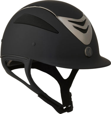 One K Defender Pro Riding Helmet - Chrome Front Chrome Piping| Online For Equine
