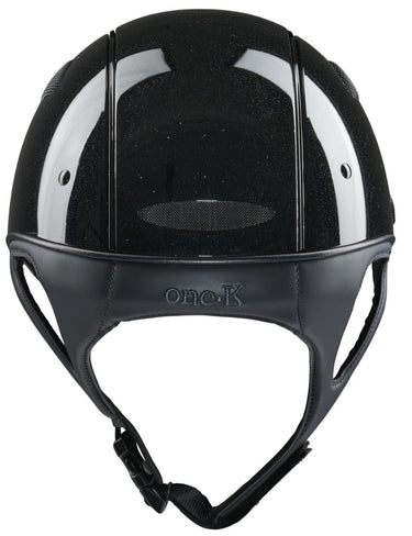 One K Defender Pro Riding Helmet Glossy With Shimmer Effect - Black Shiny| Online For Equine