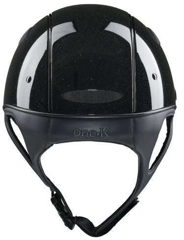 One K Defender Pro Riding Helmet Glossy With Shimmer Effect - Black Shiny| Online For Equine