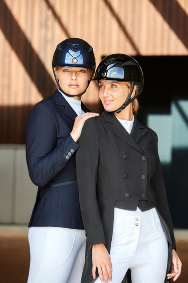One K Defender Pro Riding Helmet Glossy With Shimmer Effect - Navy Shiny| Online For Equine