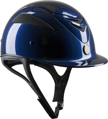 One K Defender Pro Riding Helmet Glossy With Shimmer Effect - Navy Shiny| Online For Equine