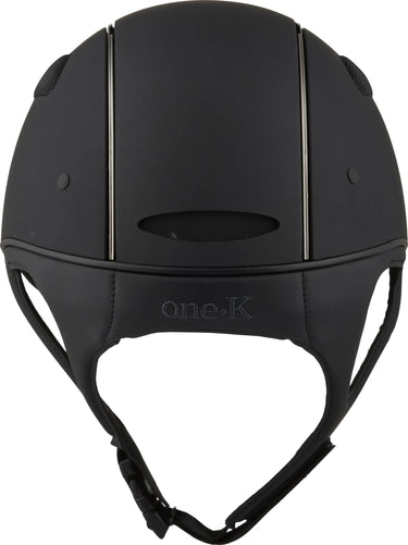 One K Defender Pro Riding Helmet - Matt Top Chrome Piping| Online For Equine