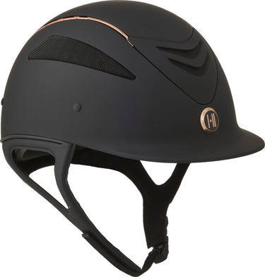 One K Defender Pro Riding Helmet - Matt Top Rosegold Piping| Online For Equine