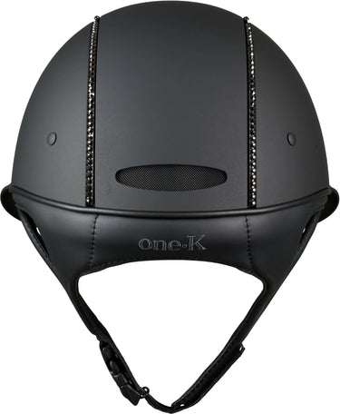 One K Mips Avancé Lux Riding Helmet - Matt Top Black Swarovski Piping| Online For Equine