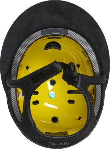 One K Mips Avancé Riding Helmet - Matt Top Chrome Piping - Black| Online For Equine