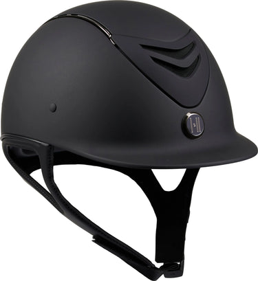 One K Mips Defender Riding Helmet - Matt Top Chrome Piping| Online For Equine