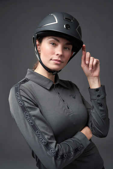 One K Xtreme Ridehjelm - Chrome Details| Online For Equine