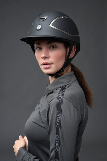 One K Xtreme Ridehjelm - Chrome Details| Online For Equine