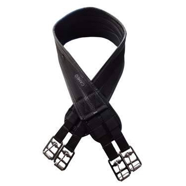 Cameo Equine Black Waffle Girth Elastic Both Ends