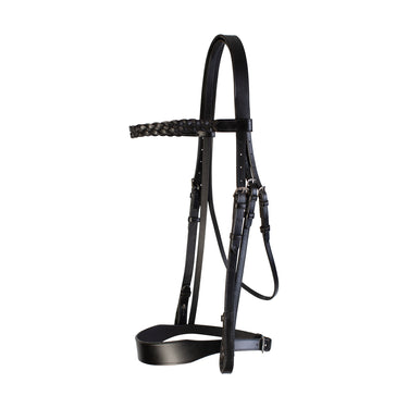 Cameo Equine Black Hunt Bridle 2 Browbands