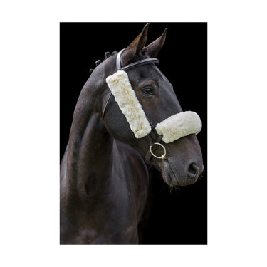 Cameo Equine Cream Lambswool French Blinkers