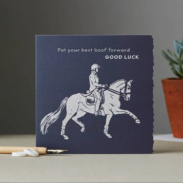 Deckled Edge Colour Block Pony Card