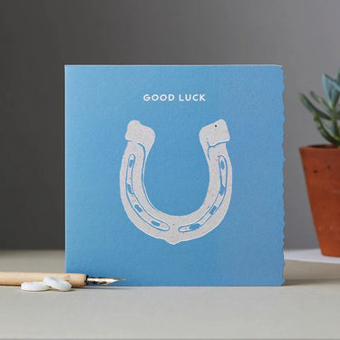 Deckled Edge Colour Block Pony Card