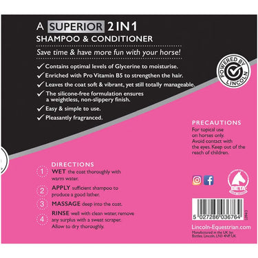 Lincoln Silky Shine 2 in 1 Shampoo and Conditioner