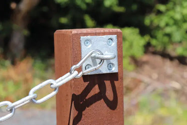 Perry Equestrian 50mm x 50mm Chain Staple on Plate| Online For Equine