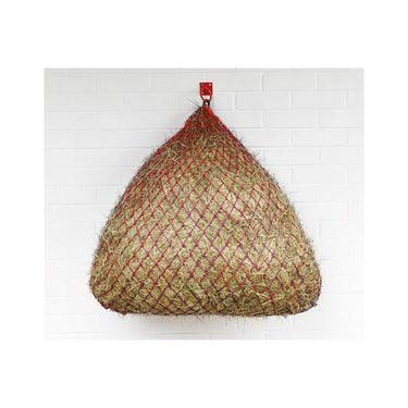 Buy Perry Equestrian Square Bottom Slow Feeder 50" Haylage Net -Red/Navy-50"| Online for Equine