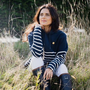 Toggi Midnight Navy Stripe Princeton Womens Hoodie