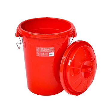 Buy Red Gorilla Bin With Clip Lid 30  Lt | Online for Equine