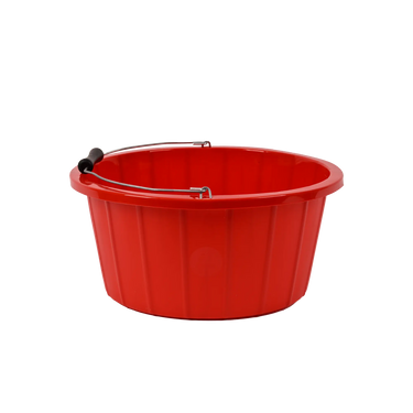 Red Gorilla Premium Shallow Bucket 15 Litres | Food Grade Feeding and Utility Bucket| Online For Equine