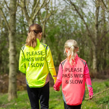 Reflector Children's Gilet by Hy Equestrian Pass Wide and Slow| Online For Equine