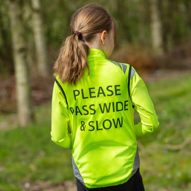 Reflector Children's Gilet by Hy Equestrian Pass Wide and Slow| Online For Equine