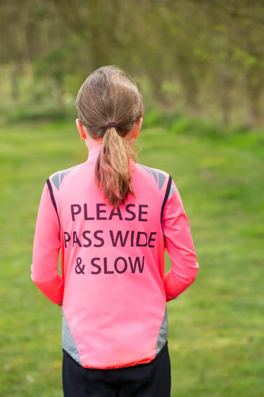 Reflector Children's Gilet by Hy Equestrian Pass Wide and Slow| Online For Equine