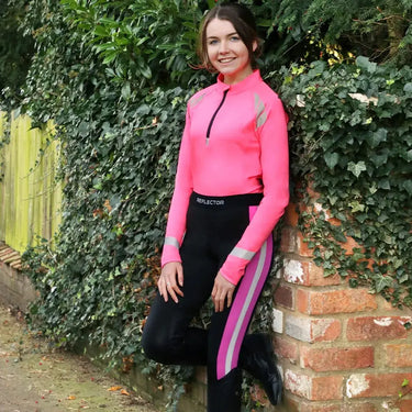 Reflector Children's Riding Tights by Hy Equestrian| Online For Equine