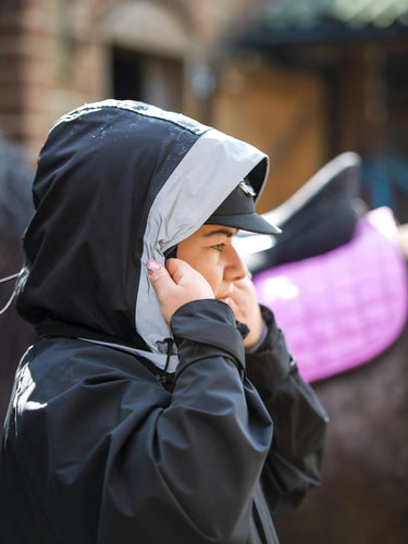 Buy the Equicoat Black Adults Reincoat Lite | Online for Equine