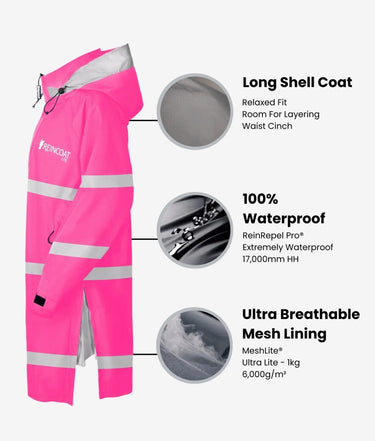 Reincoat Lite Adult - Hi-Vis Pink