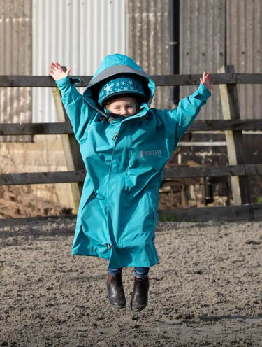 Buy the Equicoat Teal Kids Reincoat Lite | Online for Equine