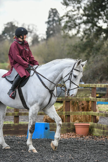 Buy the Equicoat Burgundy Adults Reincoat Lite | Online for Equine