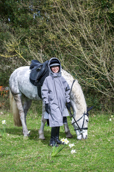 Buy the Equicoat Grey Kids Reincoat Lite | Online for Equine