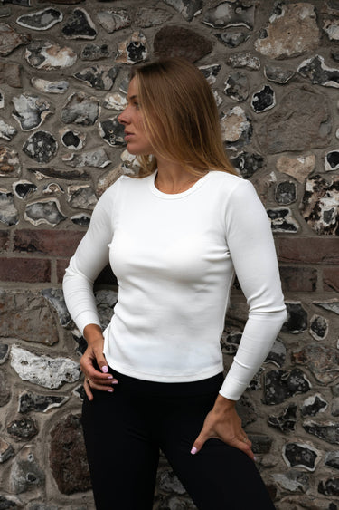 Rib Base Layer White| Online For Equine