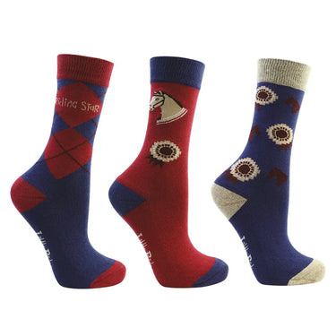 Riding Star Collection Socks by Little Rider (Pack of 3)| Online For Equine