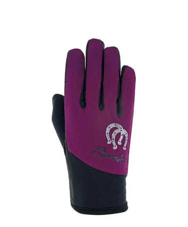 Roeckl Keysoe Black/Purple Glove| Online For Equine