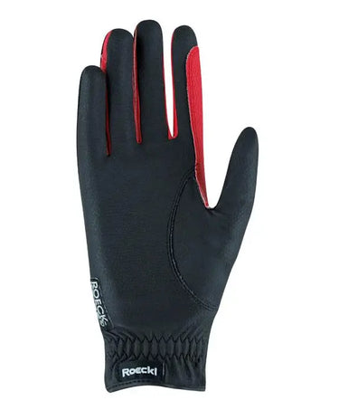 Roeckl Malta Black/Red Glove| Online For Equine