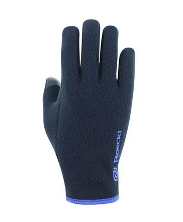 Roeckl Noville Junior Black/Blue Glove| Online For Equine