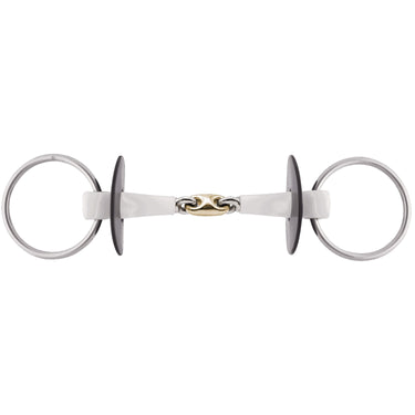Buy Nathe Loose Ring Snaffle 18mm Double Jointed Sensogan Middle Link Bit from Online for Equine, shop all of the Nathe Bit range for horses.