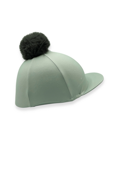Buy Mochara Riding Hat Silk Sage Green | Online for Equine