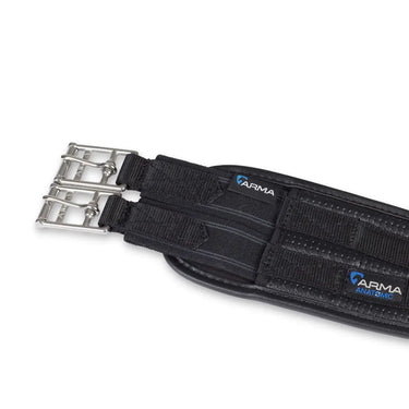 Buy Shires ARMA Black Anti-Chafe Contour Girth with Elastic| Online for Equine