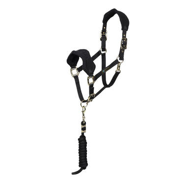 Shires ARMA Black Fleece Headcollar & Lead Rope| Online For Equine